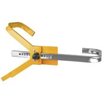 Calima Radkralle Diebstahlsicherung für PKW und Anhänger – 13-16 Zoll – max. Reifenbreite 225 mm – inkl. Sicherheitsschloss und 2 Schlüssel