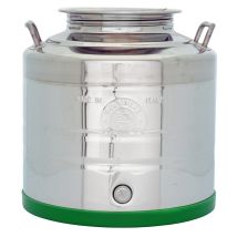 Fassöl Edelstahl AISI 304 – Breiter Mund – 30L – 0,6 mm – Belvivere