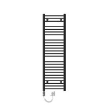 Ecd Germany Radiatore Da Bagno Elettrico 400 X 1500 Mm Antracite Dritto Con Attacco Laterale Incl. Asta Di Riscaldamento 900w Cromo Grande Capacità 