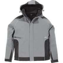 Fhb - Giacca Di Lavoro Walter, Softshell, Taglia M, Grigio/nero