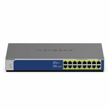 Netgear Gs516pp Unmanaged Gigabit Ethernet (10/100/1000) Power Over Ethernet (poe) Blau, Grau