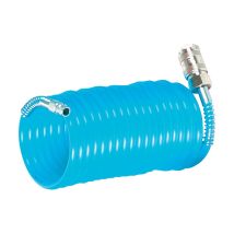 Set Tubo Spiralato Id 8mm De 12mm L.10m Raccordo Dn 72 Rl.