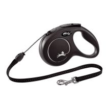 New Classic 5 M Negro Perro Correa Retráctil - Flexi