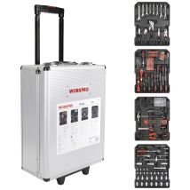 Wp1050 Trolley-koffer Bestückt 1050teilig (l X B X H) 37 X 20 X 51 Cm - Workpro