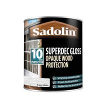 Superdec Gloss Opaque Wood Protection - Super White - 1l - Sadolin