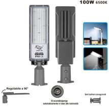 TOPOLENASHOP – LED-Straßenlaterne 100W – Kaltweiß – IP65 – 90° verstellbar – 180–265 V – Energieeinsparung bis zu 80%