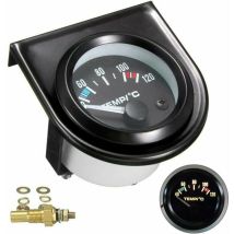 Kit De Medidor De Temperatura Del Agua Para Automóvil - Led Negro - Universal - Medidor De Temperatura Del Agua Para Automóvil - Rango De 101,6 A 120 
