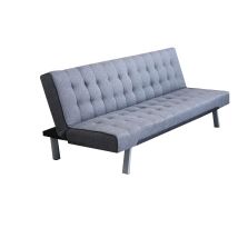 Divano Letto 3 Posti Imbottito Salvaspazio Con Sistema Click Clak Grigio Scuro Eclipse