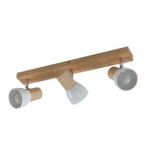 Lindby - Ceiling Lightdimmable 'thorin' Made Of Wood For Living Room & Dining Room