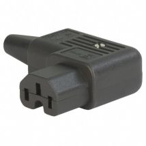 Conector Alimentacion Iec320 C15 Hembra Acodado
