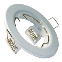 Plafoniera Gtv Round, Acciaio Parma Bianco 4171