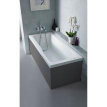 Vasari - Nuie Gloss Grey 700mm End Bath Panel With Plinth - Off970