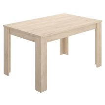 Mesa de comedor extensible DINE – 140/190 cm – Tablero de partículas melaminizado – Hasta 6 comensales