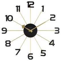 Acctim – Astraea Wall Clock – Gold/Black – 49 cm Diameter