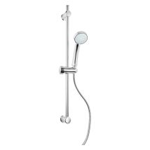 Duschstange Procida – 70 cm – verchromter Edelstahl – Handbrause mit Antikalkdüsen – 150 cm Schlauch