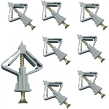 150 Pièces Chevilles Pour Plaque De Plâtre, Chevilles Avec Vis Pour Plaques De Plâtre, Fixations Murales En Plâtre Et Creuses