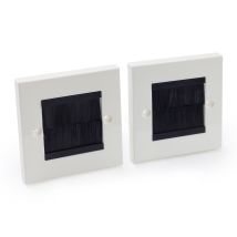 Cache-câbles oneConcept – 86 x 86 mm – Masque câbles pour salon, bureau, atelier – Installation facile