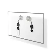 Dti - Soporte Pared Sop-7000 Fijo Vesa 50/75/100/200/400 32-65 Max 50kg Cable Acero Minima Distancia A La Pared