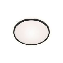 LED-Deckenleuchte 15W Ø28cm schwarz – Indirektes Licht – 1500 Lumen – IP20 – 280x42mm (DxH)