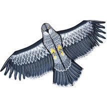 Flying Raptor Shape Scarer, Large Hawk Kite Garden Agricultural Bird Scarer For Garden Protection Scarecrow Yard House Easy To Assemble 140x70cm 