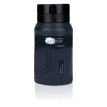 Artina Acrylfarbe Schwarz 500 ml – schnell trocknend, hohe Deckkraft, hohe Lichtechtheit, permanent wasserfest