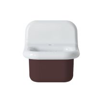 Lavabo Retro De Cerámica De 35 Cm - True Colors Lite - Cacao