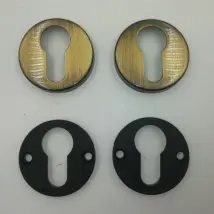 Bocchette Yale Collo Basso Ottone Bronzato – Diametro 45mm – Spessore 7mm