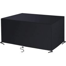 Gartenmöbel-abdeckung, 215 X 105 X 75 Cm, Schwarz, 420d Oxford, Rechteckig, Gartentisch-abdeckung, Schutzplane, Gartentisch, Outdoor-möbel, 
