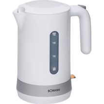 Wk 5012 Cb Hervidor Agua Eléctrico, 1,8 L, Sin Bpa, Resistencia Oculta, Inalámbrico, Apagado Automático 2200w Blanco - Bomann