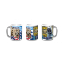 Martinez Albainox - Taza Cerámica Barbaric Modelo Navy Seals, Impresión 360o, Tamaño 9,6 Cm, En Caja