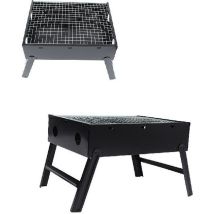 Barbecue - Pliable - Charbon - Acier Inoxydable - Portable Et Amovible