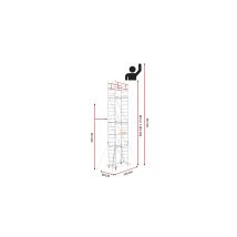 Scedil - Echafaudage Fast Avec 4 Leveling Jack (hauteur De Travail 7,20 M)