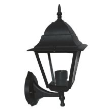 Eolo Up Außenlaterne – Aluminiumlegierung – E27 Fassung – 60 Watt max – 19,3 x 33 cm – Schwarz