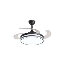 Ventilatore Da Soffitto Ganuwa Con Illuminazione A Led Con Telecomando, Dotato Di Innovativo Meccanismo Di Apertura E Apertura Delle Ali [60 Watt] - 