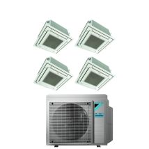 Bluevolution Inverter Cuatro Split Aire Acondicionado Cassette Ffa-a 9+9+12 Con 4mxm68n R-32 Wi-fi Opcional Con Rejilla Blanca Incluida 9000+9000+