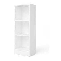 Libreria Stretta Con 2 Ripiani Tinta Bianco - 40.6x26.7x108 Cm