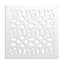 Canterbury - Panneau Ajouré En Pvc - Brise-soleil - Dimension : 98x98 Cm - Couleur : Blanc