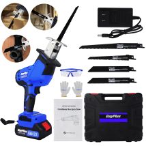 Dayplus - Scie Alternative Sans Fil Électrique + Batterie Scie À Bois Diy Cut 3000rpm, 4 Lames