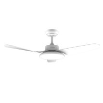 Cecotec - Ventilador De Techo Con Luz Energysilence Aero 5200 Light White Motor Dc De 30w, 43', Luz Led De 22w, 3 Tonalidades, 3 Aspas, Temporizador 