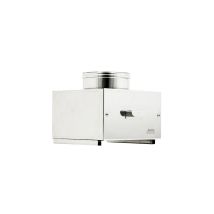 Camera Raccolta Ceneri Di 130 - De 180mm Per Tubo Doppia Parete In Acciaio Inox