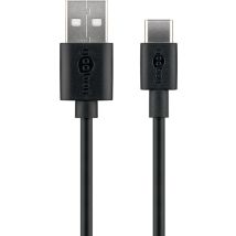 Goobay - Usb-c Lade- Und Synchronisationskabel, Verbindet Geräte Mit Usb-c - Und Usb-a-anschlüssen Miteinander. Kabellänge 3 M