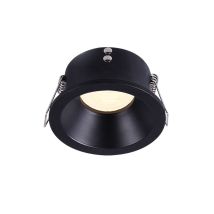 Faretto da incasso tondo nero IP65 – Incassi fissi a soffitto – Alluminio – Portalampada GU10 incluso
