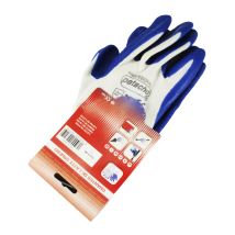 Crevicosta - Patacho Guante Nylon Latex Anticorte T-9 Gu-307/9 Par , Guante De Algodón Y Latex Reforzado Sin Costuras Recomendado Para Trabajos Que 