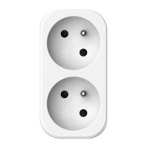 Biplite - Quarx - 2p 16a - Blanc Et Gris Clair, Conforme Nf