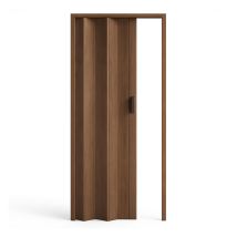 Legno Scuro Venato Premium Porta A Soffietto Magnetica Scorrevole