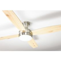 Aireryder - Ceiling Fan Saturn Nickel With Light & Remote Control
