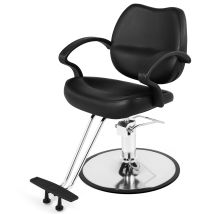 Salon Chair Barber Chair, Heavy Duty Hydraulic, 360 Degrees Rotation, Pu Leather, Adjustable Height, For Salon Barbershop Home