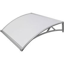 Garden Friend Vordach Abs D. 90 L. 140 Graue Stütze Und Polycarbonatabdeckung