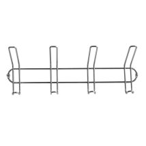 Appendiabiti cromato – 14 cm altezza, 7,5 cm profondità, 42 cm larghezza – Metallo – BOX & BEYOND