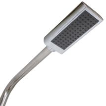 Gre - Doccia In Acciaio Inox Da Esterno Con Rubinetto Lavapiedi